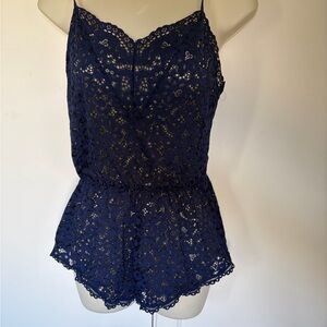 Victoria's Secret Navy Lace romper